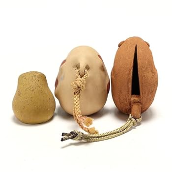 Amazon | 575B 猿 土鈴 土人形 干支 飾り サル 郷土玩具 民藝 3